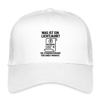 stromrechnung lichtjahr witz - Kinder Trucker-Cap - Weiß - Vorne