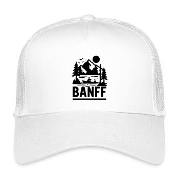 banff national park - Kinder Trucker-Cap - Weiß - Vorne