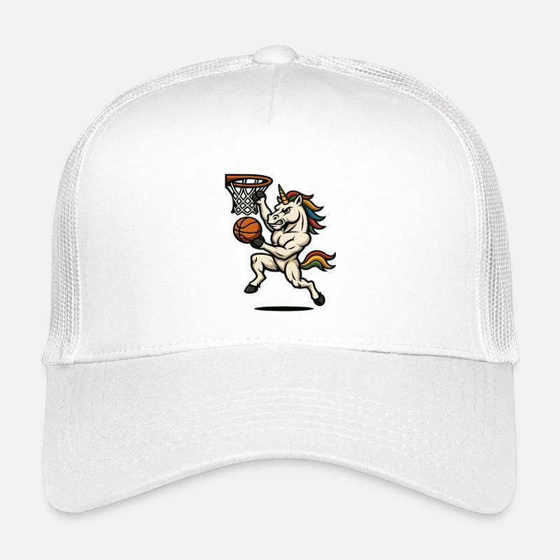 Rainbow Unicorn Slam Dunk Kids’ Trucker Cap