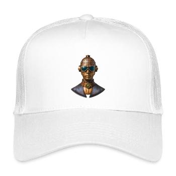 STEAM GIRL - steam punk'n'roll - Kids’ Trucker Cap - white - Front