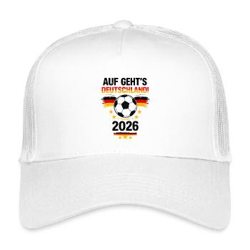Let's go Germany – Football Fan Design 2026 - Kids’ Trucker Cap - white - Front