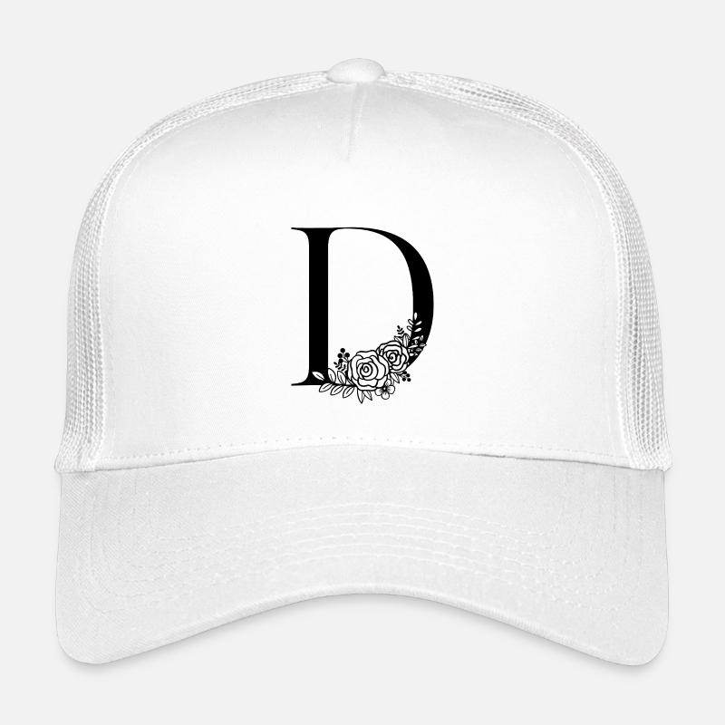 Alphabet D - Kinder Trucker-Cap - Weiß