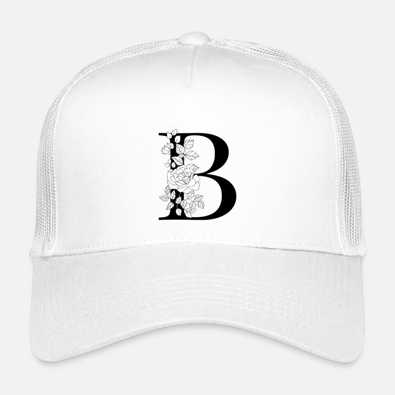 alphabet B - Kids’ Trucker Cap - white