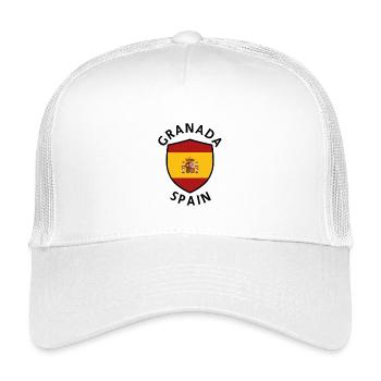 Granada-Spanien-Schild - Kinder Trucker-Cap - Weiß - Vorne