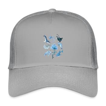 ocean animals - Kids’ Trucker Cap - light grey - Front