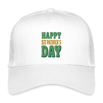 Joyeux Saint-Patrick Vert Orange - Casquette trucker enfant - blanc - Devant