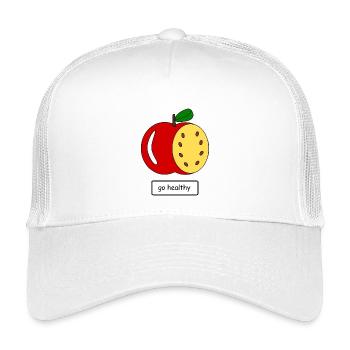 go_healthy - Kids’ Trucker Cap - white - Front