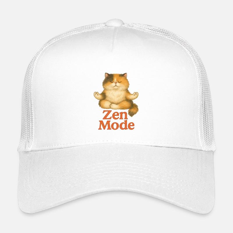Zen Mode Cat Meditation Kids’ Trucker Cap
