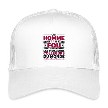 Weggang Kollege Neuer Arbeitsplatz Ruhestand - Kinder Trucker-Cap - Weiß - Vorne