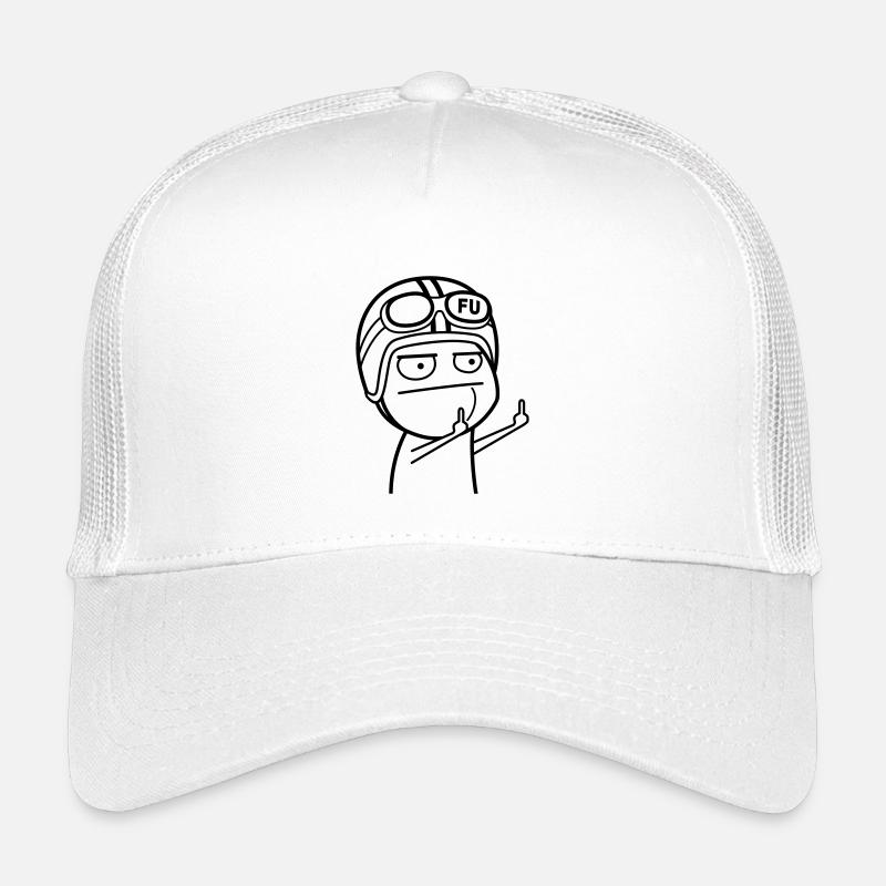 FU Meme mit Mopedhelm (Farbe änderbar) Kinder Trucker-Cap