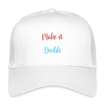 Papa jumeau Père jumeau - Casquette trucker enfant - blanc - Devant