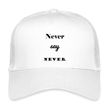 QUOTE. MESSAGE. HUMOR. FUNNY QUOTES - Kids’ Trucker Cap - white - Front