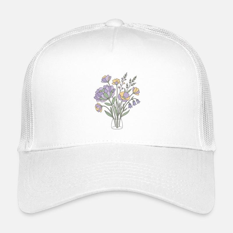 Fleurs Blumen pastel Botanik Casquette trucker enfant