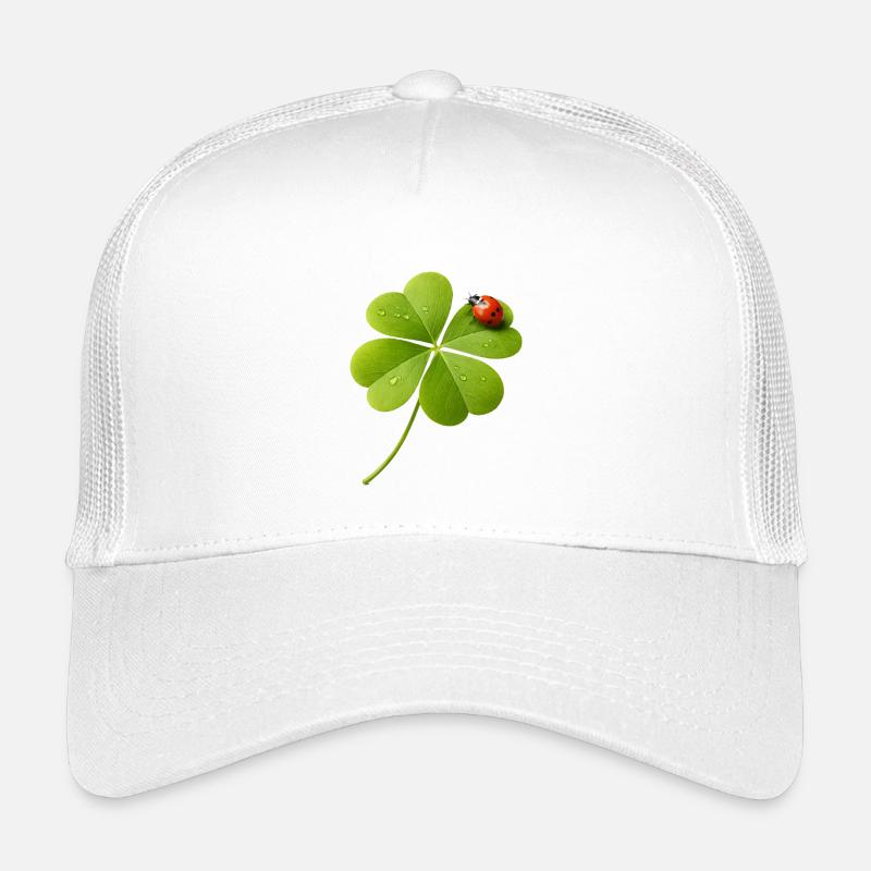 Vierblättriger Klee mit Marienkäfer  Kinder Trucker-Cap