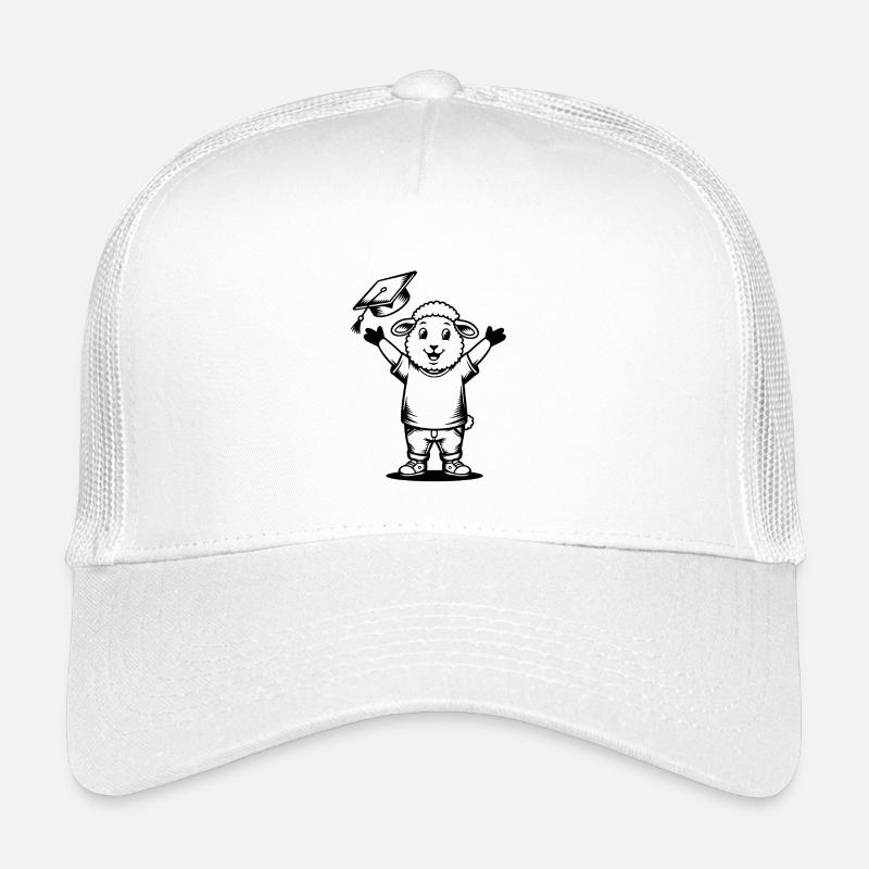 Glückliches Schaf Doktorhut Abschluss Kinder Trucker-Cap