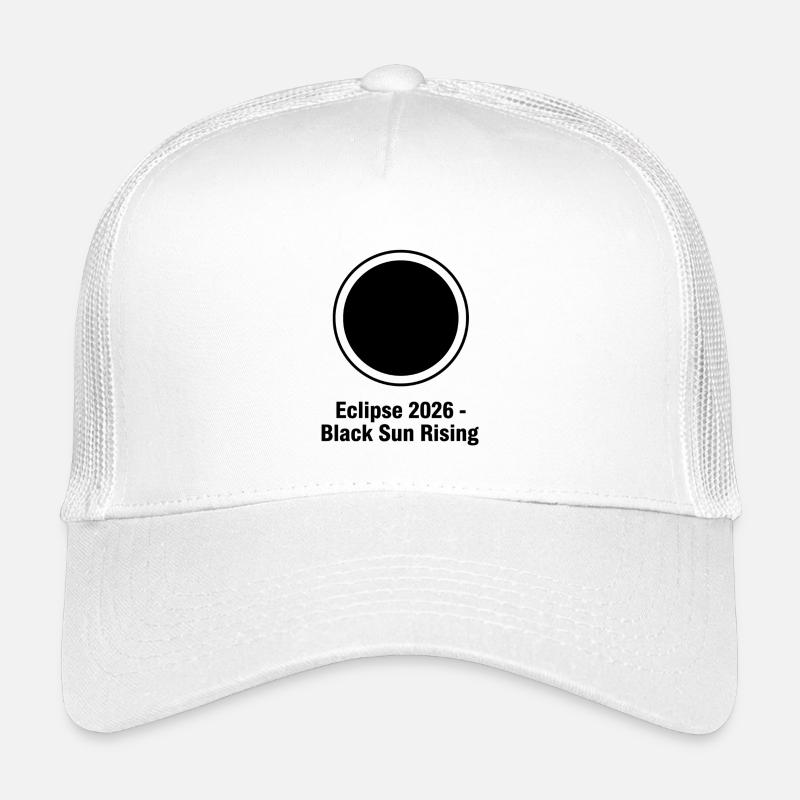 Éclipse 2026 Soleil Noir Levant Casquette trucker enfant