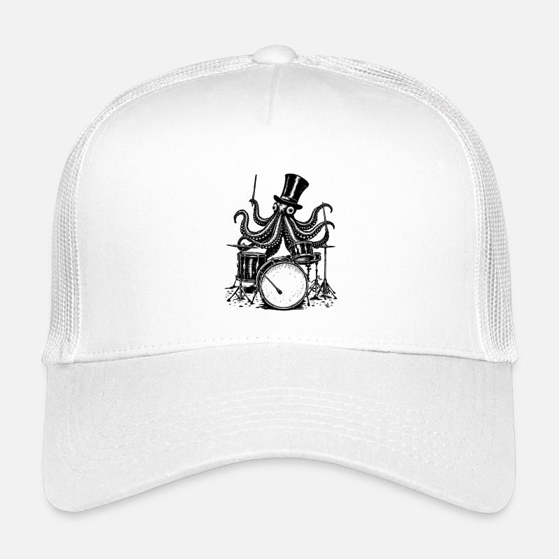 Octopus spielt Schlagzeug Kinder Trucker-Cap