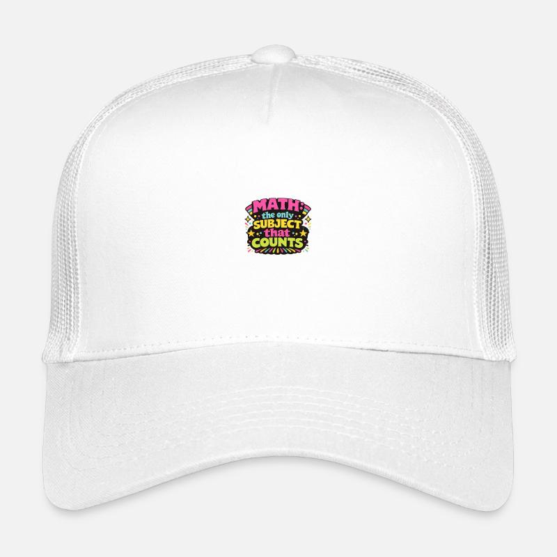 Mathematik zählt: Lebendiges Retro-Design Kinder Trucker-Cap