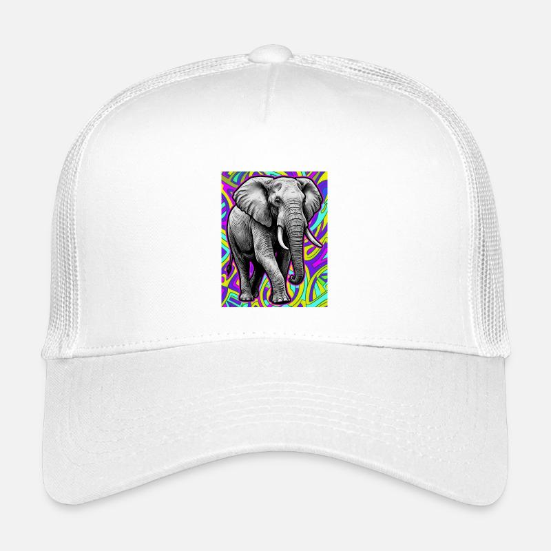 elephant - Kids’ Trucker Cap - white