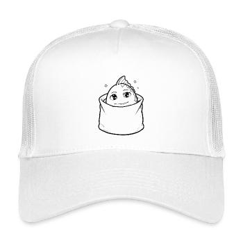 Fisch Tier Tasche - Kinder Trucker-Cap - Weiß - Vorne