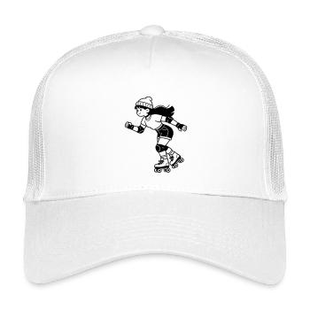 Rollschuhe - Kinder Trucker-Cap - Weiß - Vorne