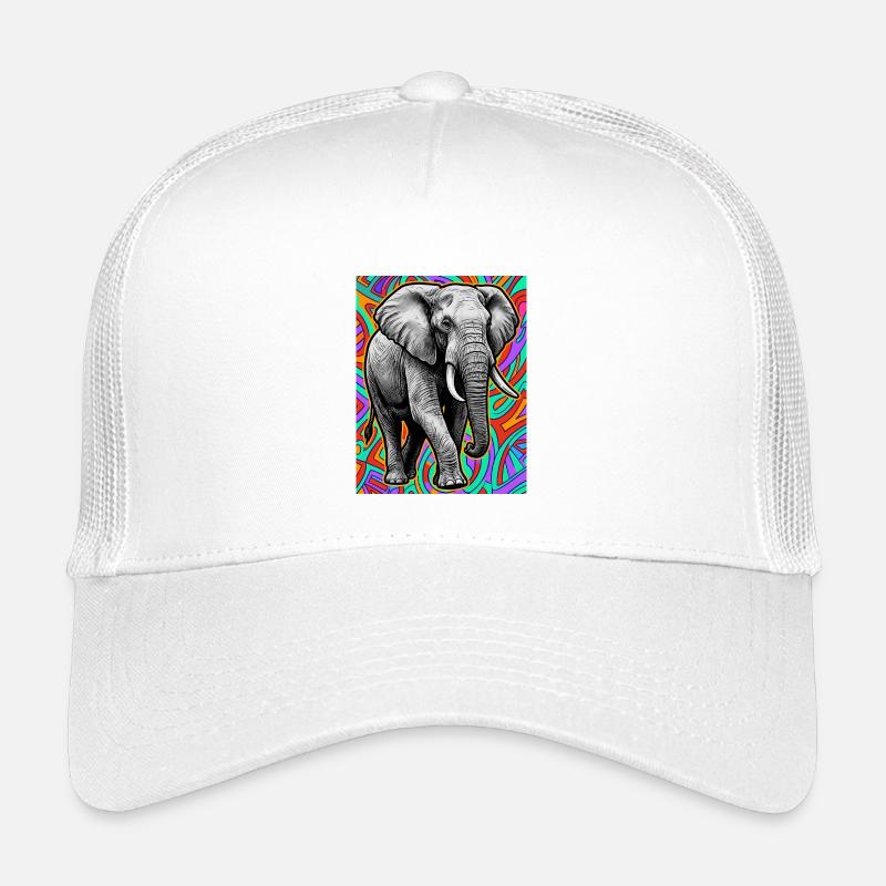 Elefant - Kinder Trucker-Cap - Weiß