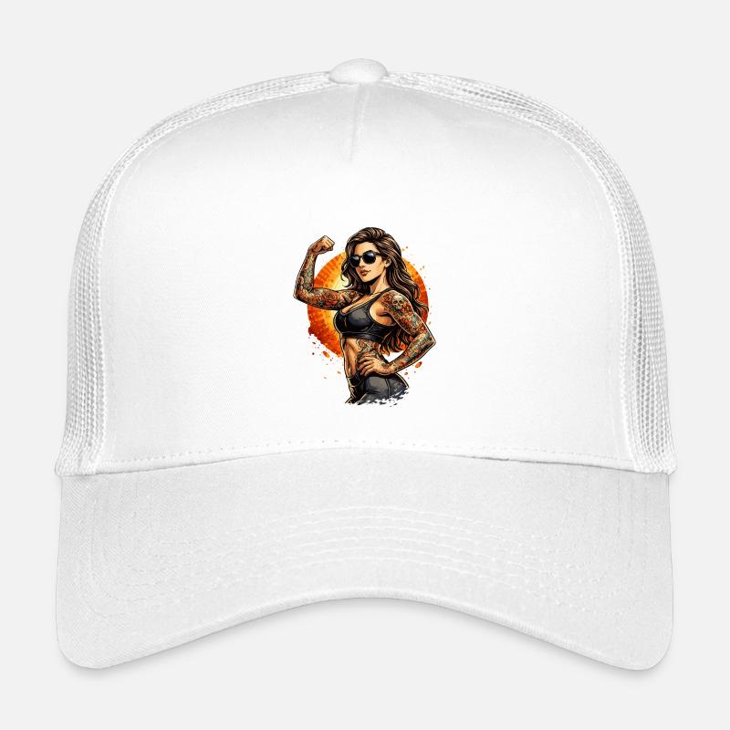 Tattoo-Workout Frau Kinder Trucker-Cap