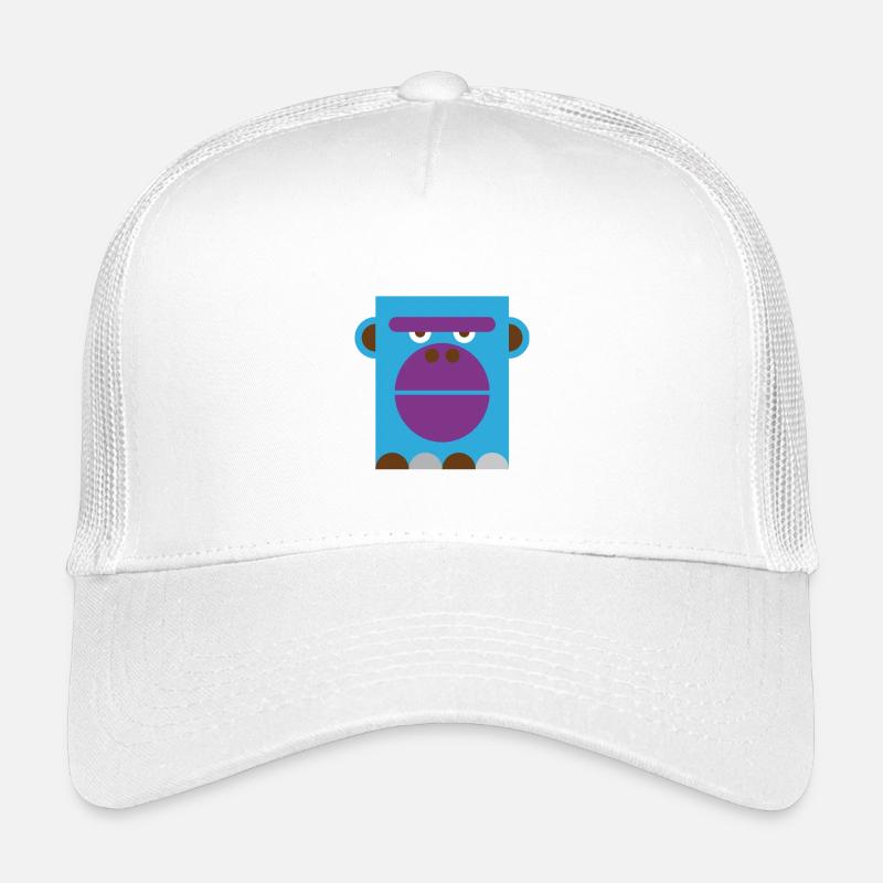 Gorilla - Kids’ Trucker Cap - white