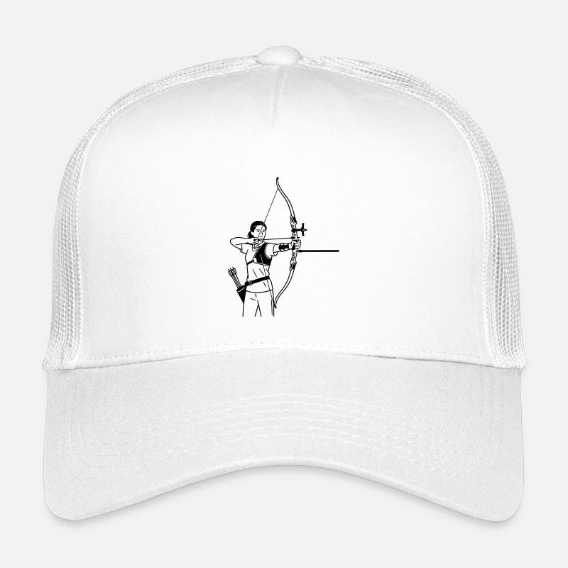 Bogenschießen - Kinder Trucker-Cap - Weiß