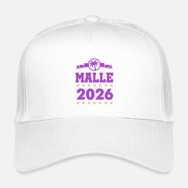 Malle 2026-logotyp - Truckerkeps barn - vit