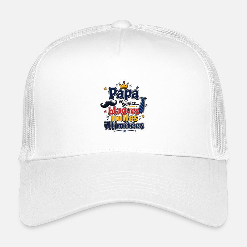 Papa blagues nulles illimitées Casquette trucker enfant