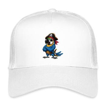 Oiseau pirate avec cache-œil - Casquette trucker enfant - blanc - Devant