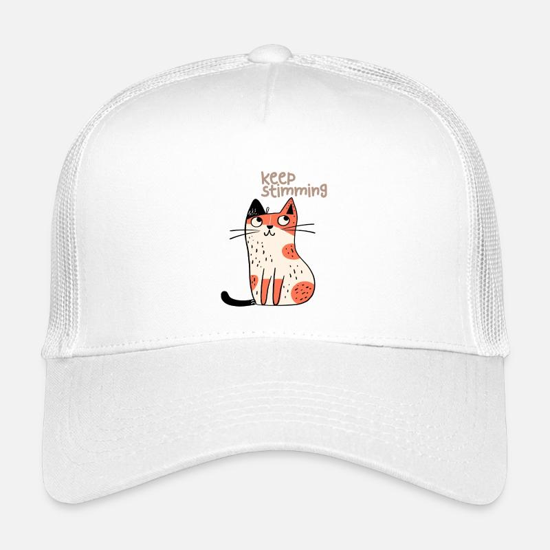 Keep Stimming Cute Cat Kids’ Trucker Cap