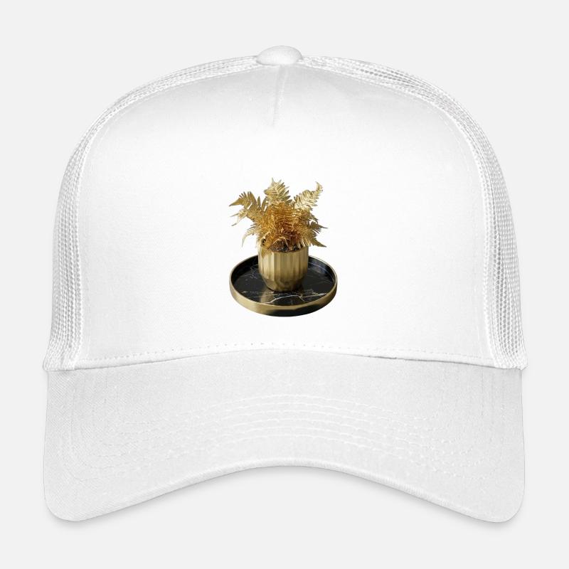 Fougère dorée de l’art moderne Casquette trucker enfant