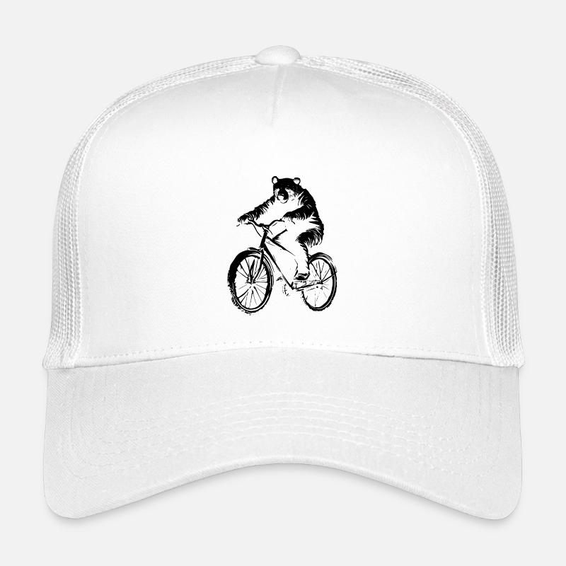 Fahrrad Bär - Kinder Trucker-Cap - Weiß