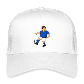 Footballers in action - Kids’ Trucker Cap - white - Front