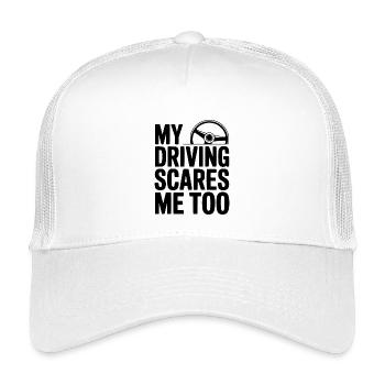 Ma conduite me fait aussi peur - Casquette trucker enfant - blanc - Devant