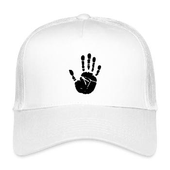 hand - Kinder Trucker-Cap - Weiß - Vorne
