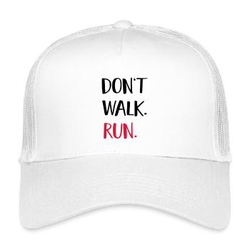 run - Kids’ Trucker Cap - white - Front