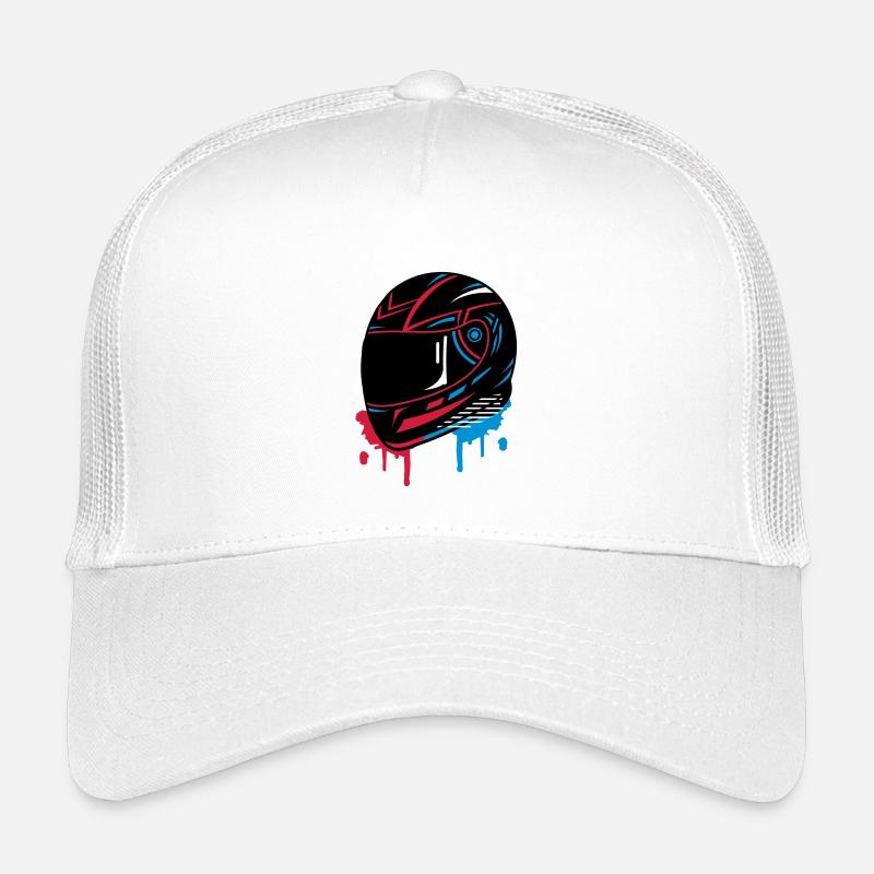 cooles Motorradhelm Graffiti Kinder Trucker-Cap