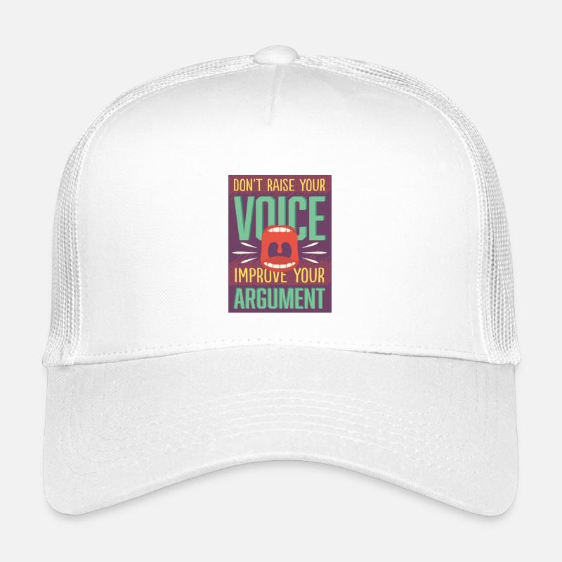 Argument statt Stimme erheben Kinder Trucker-Cap