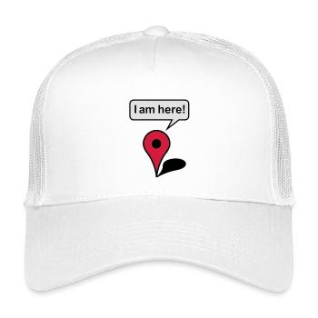 I am here! Google Maps - Kids’ Trucker Cap - white - Front