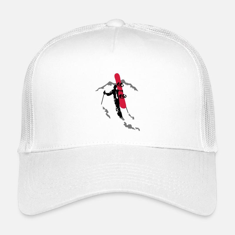Freerider Snowboarder Kinder Trucker-Cap
