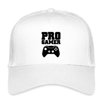 pro gamer - Kinder Trucker-Cap - Weiß - Vorne