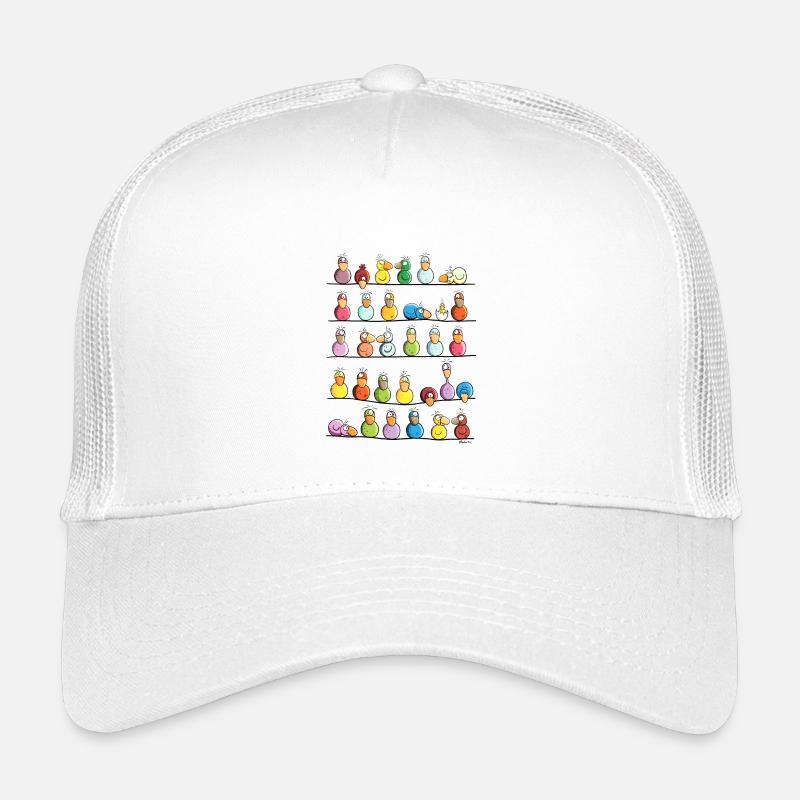 Vogel Farm - Kinder Trucker-Cap - Weiß