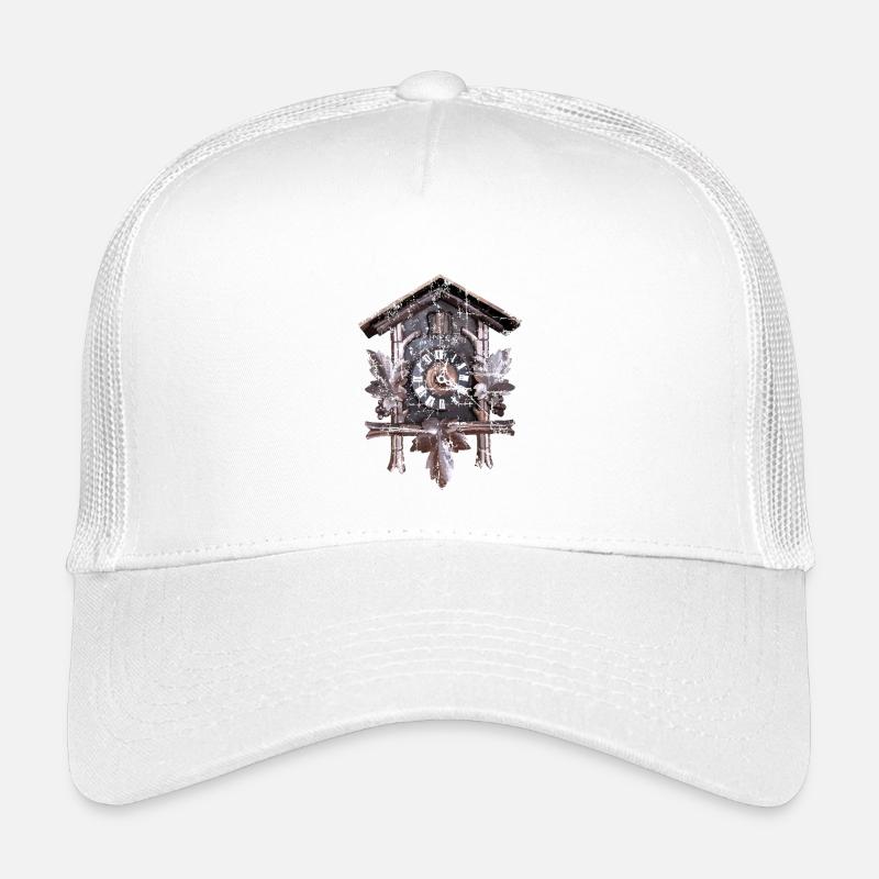 Kuckucksuhr - Kinder Trucker-Cap - Weiß