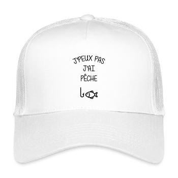 Pêche / Pêcheur / Chasse / Poisson / Mer - Casquette trucker enfant - blanc - Devant