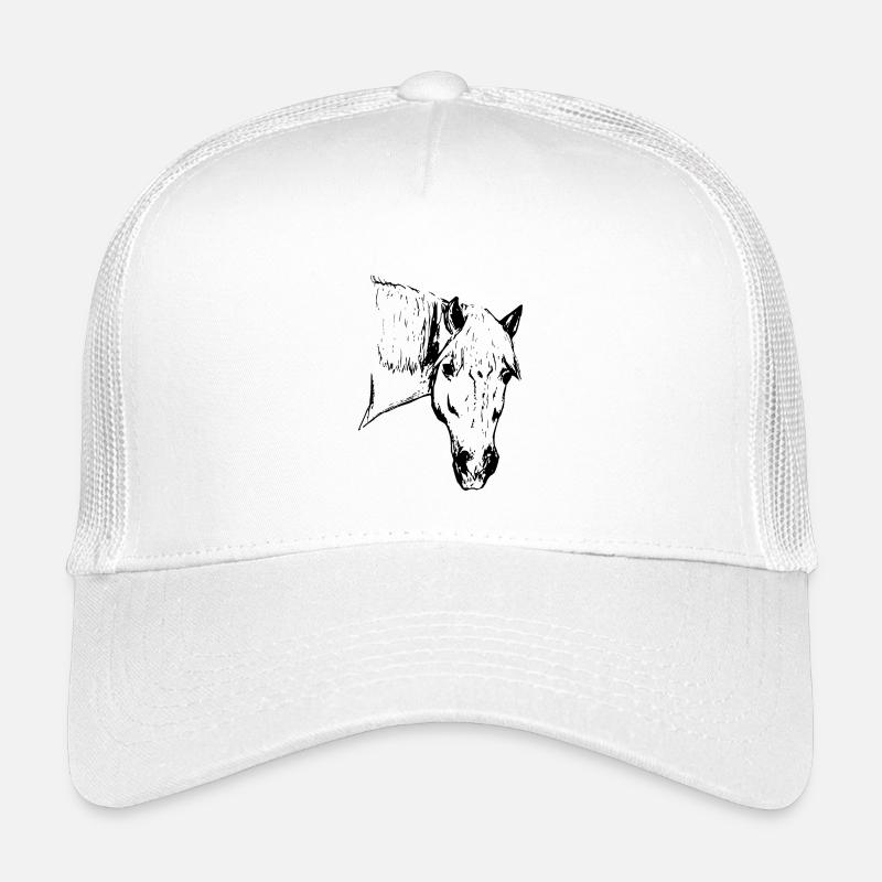 Haflinger Hafi Alpenquarter - Kinder Trucker-Cap - Weiß
