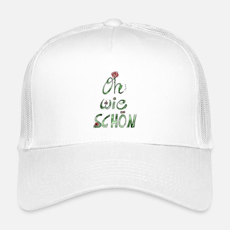 Oh wie schön! Lieber Spruch Kompliment mit Rose Kinder Trucker-Cap
