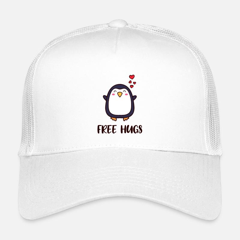 Süß Pinguin Herz Statement Antarktis Vogel Tier Kinder Trucker-Cap